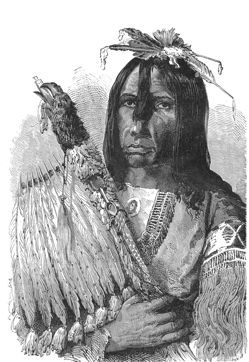 Chef des Indiens Creeks, du sud-est des États-Unis - Emile Antoine Bayard