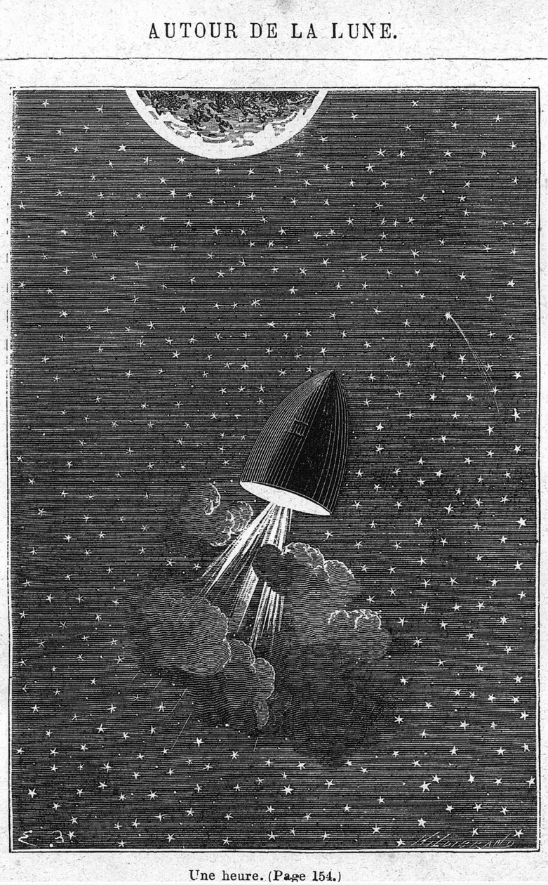 Départ pour la Lune, illustration de 