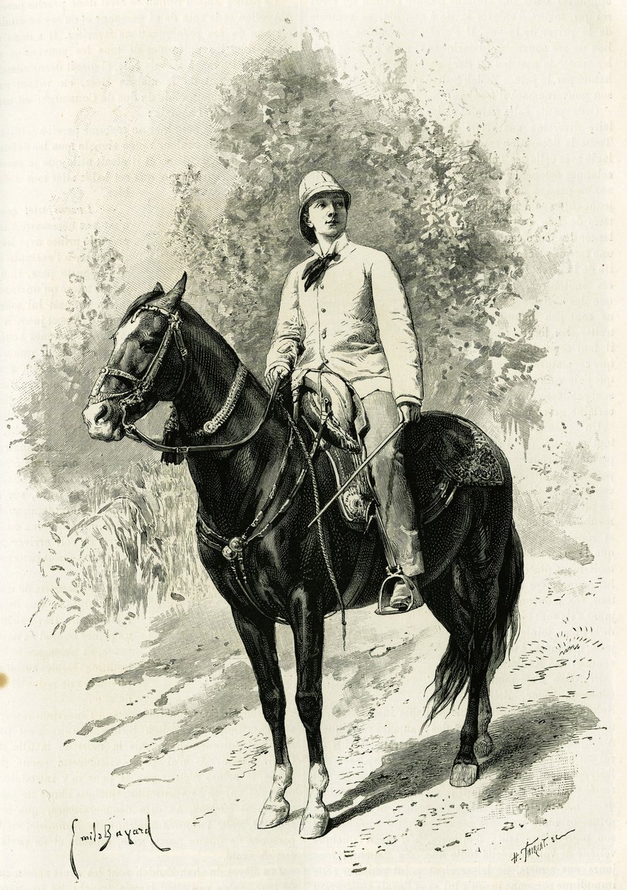 Portrait de Jane Dieulafoy (née Magre) - Emile Antoine Bayard