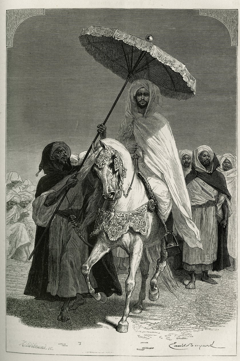 Sultan Hassan I du Maroc (né Moulay El Hassan) - Emile Antoine Bayard