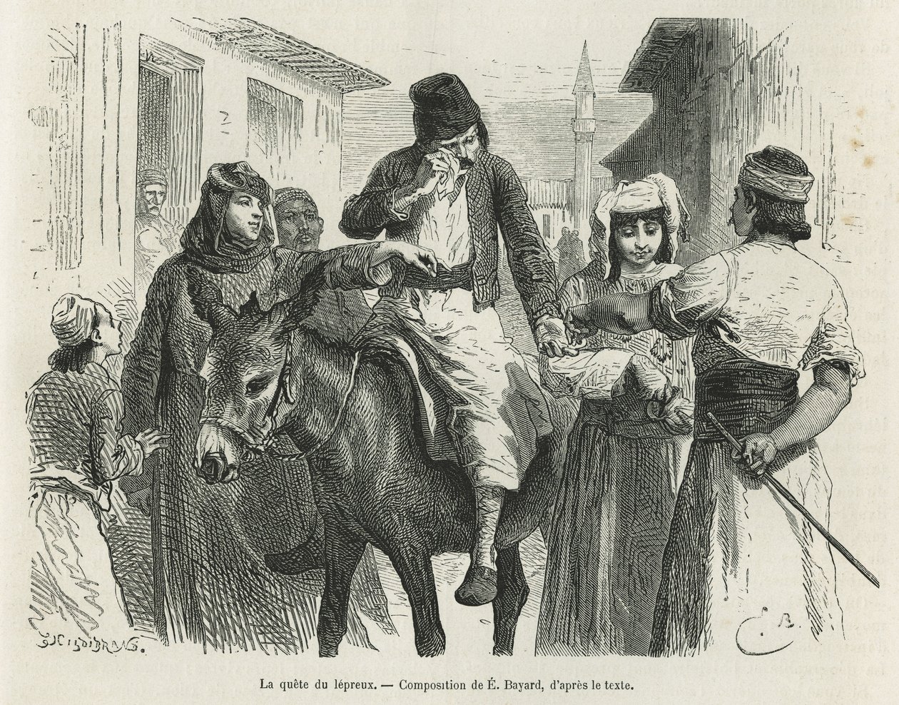 La Quête de Leproux à Chio, dessin d