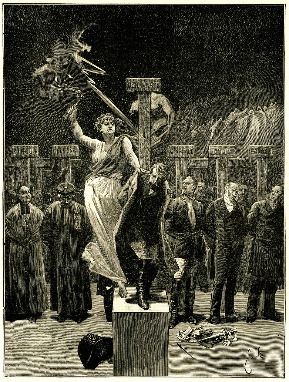 Victor Hugo, Les Châtiments, illustration par Émile Bayard - Emile Antoine Bayard