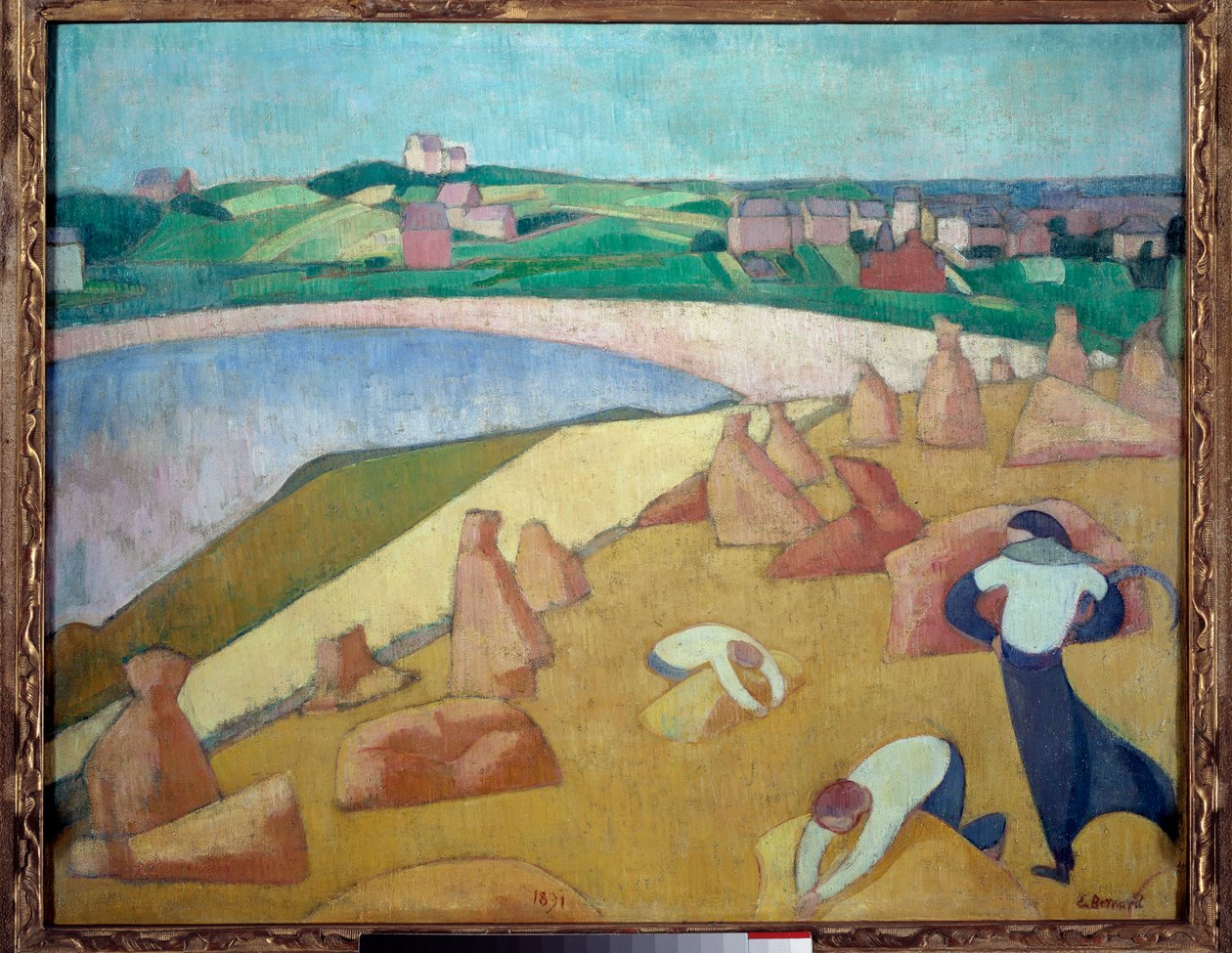 Récolte au bord de la mer, Saint Briac sur mer en 1891 - Emile Bernard