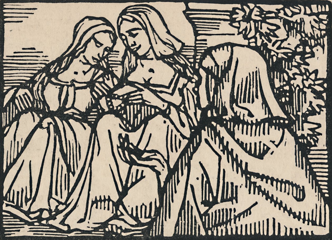 Illustration pour la Ballade des Femmes de Paris de Villon, 1919 - Emile Bernard