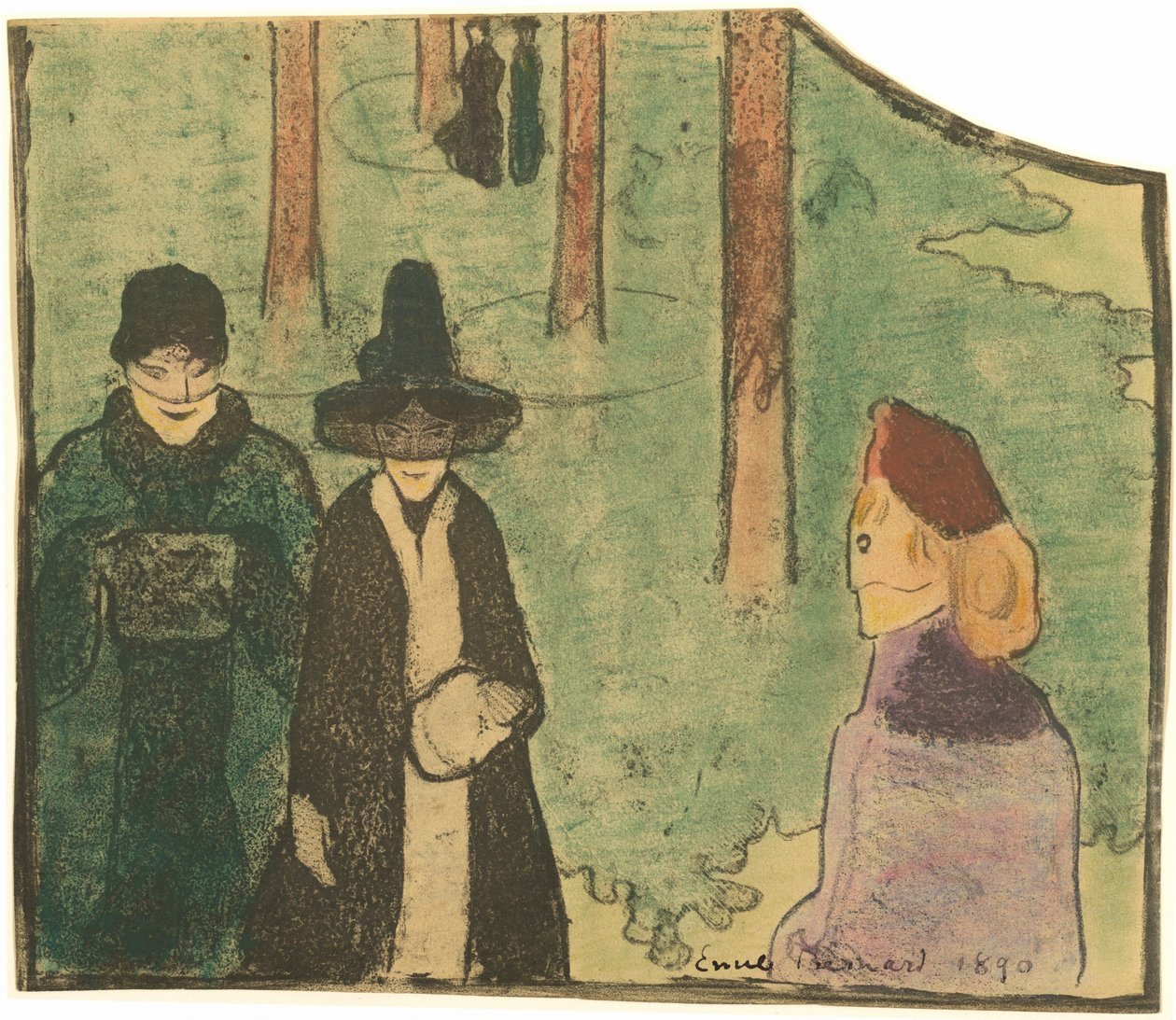 La Promenade - Emile Bernard