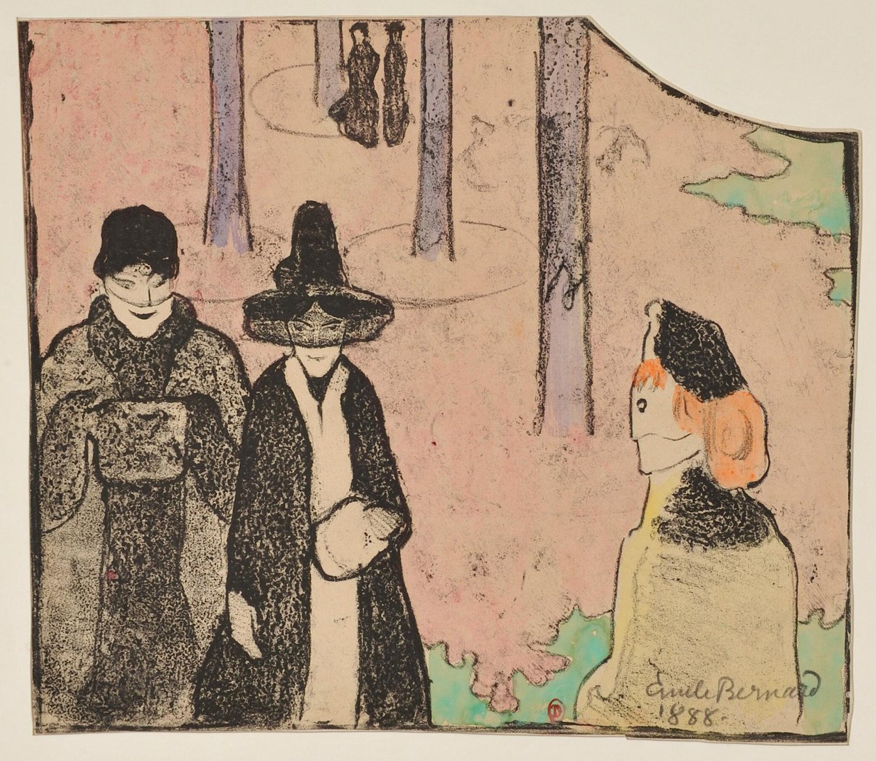 La Promenade - Emile Bernard