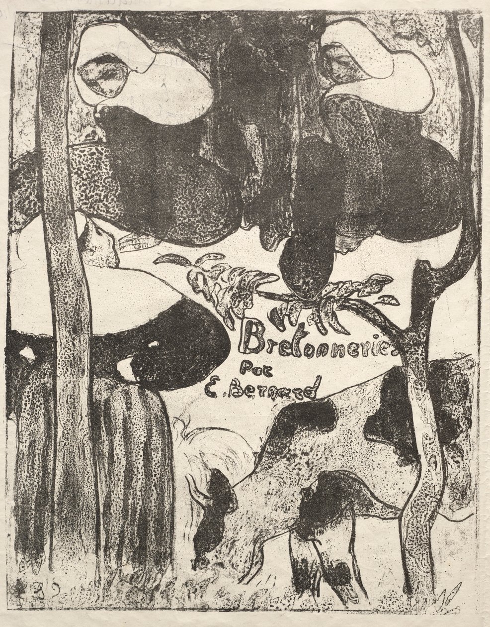 Les Bretonneries : Page de Titre - Emile Bernard