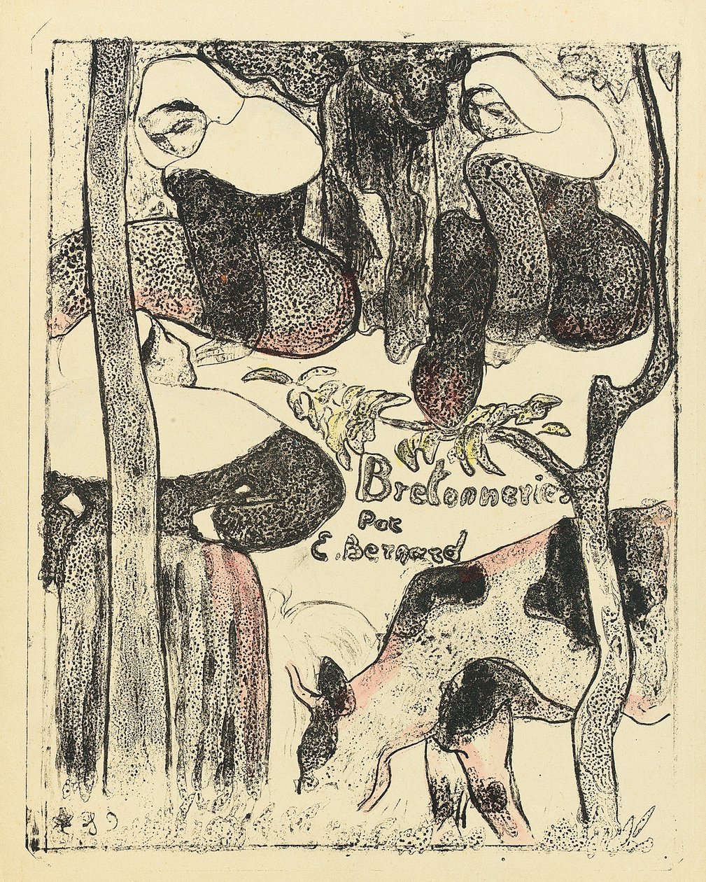 Les Bretonnières, couverture de la série, 1888-89 - Emile Bernard