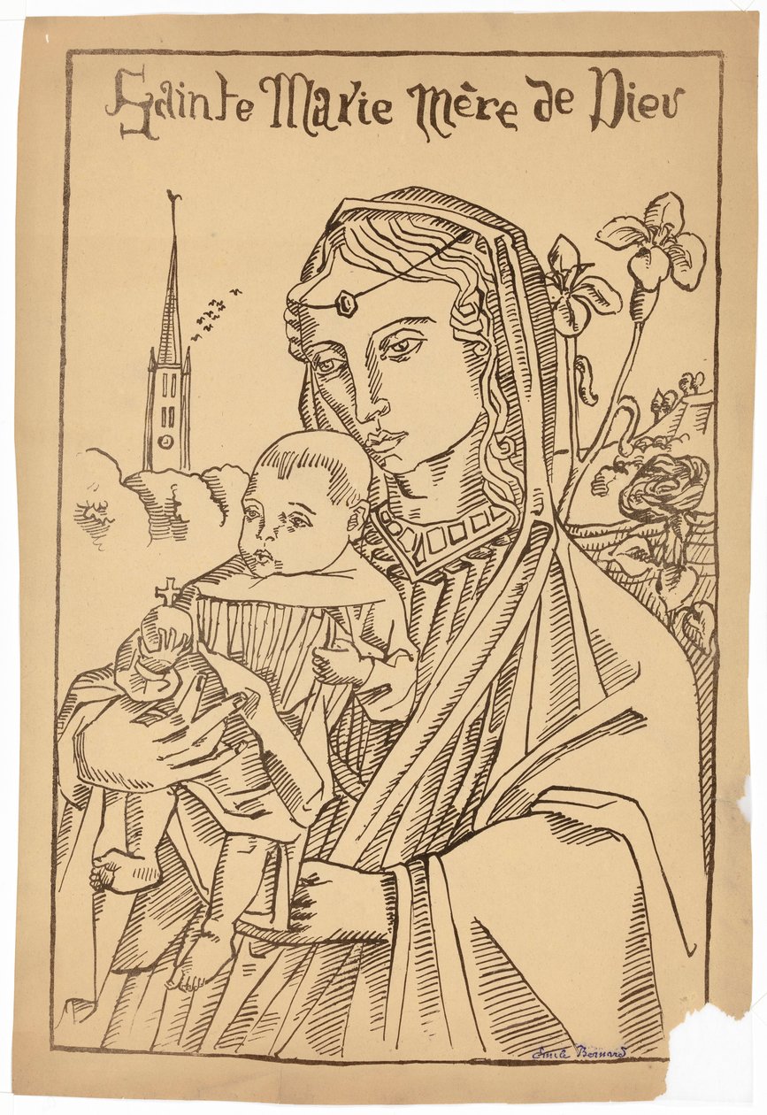 Marie, Mère de Dieu - Emile Bernard
