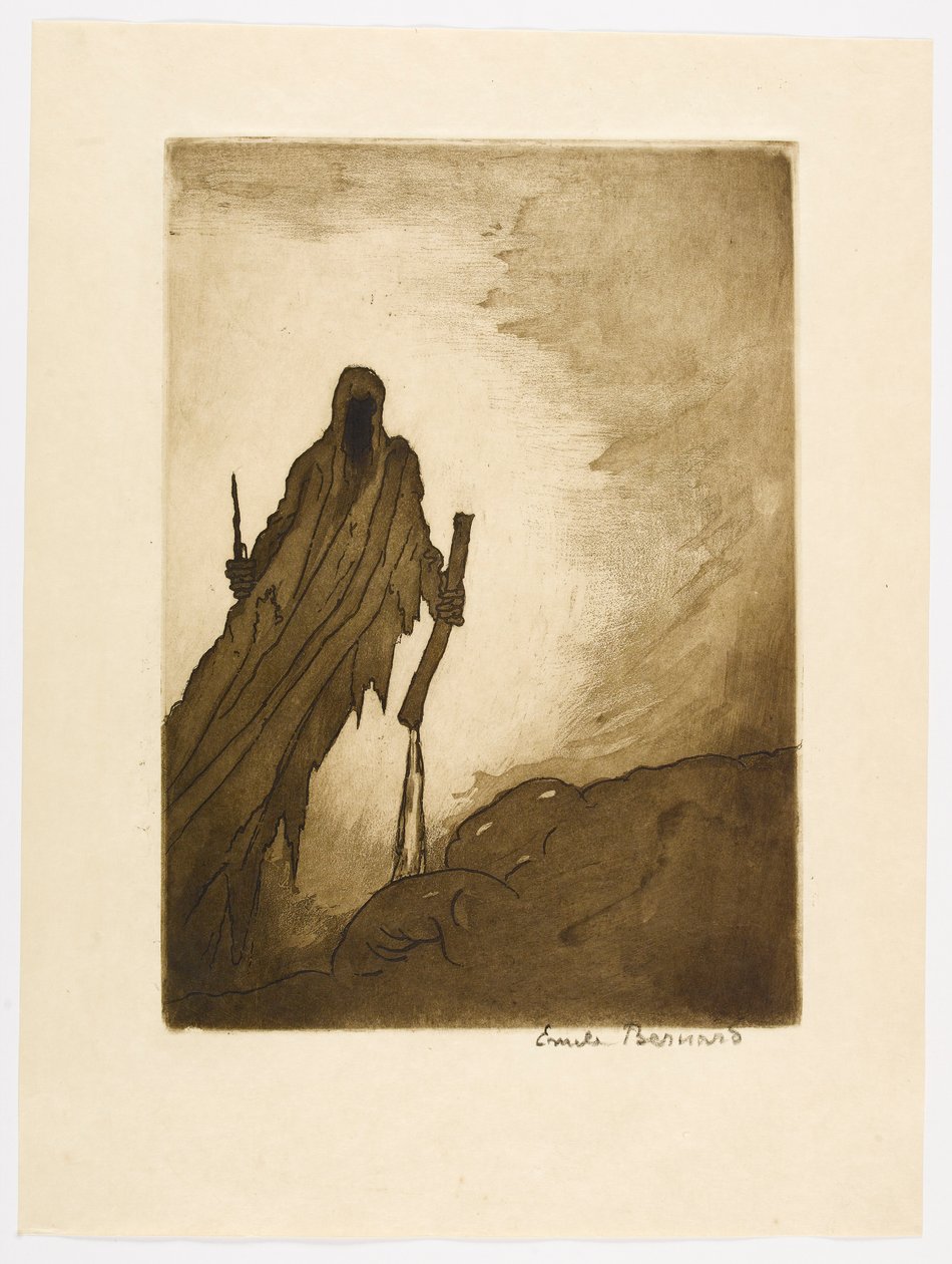 Nr. 11 – „Der Schleier, der sich öffnete, ließ in zwei Händen sehen / Einen Stock, einen Stein, der von den Wegen gerissen wurde, / Dann einen langen Nagel, der einem Türschloss ähnelte.“ - Emile Bernard