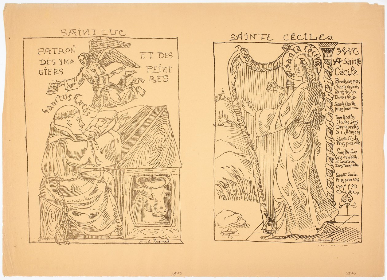 Die heilige Cäcilia - Emile Bernard