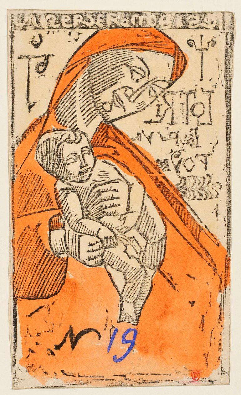 Jungfrau mit Kind [Probe b] [Lottoschein] - Emile Bernard
