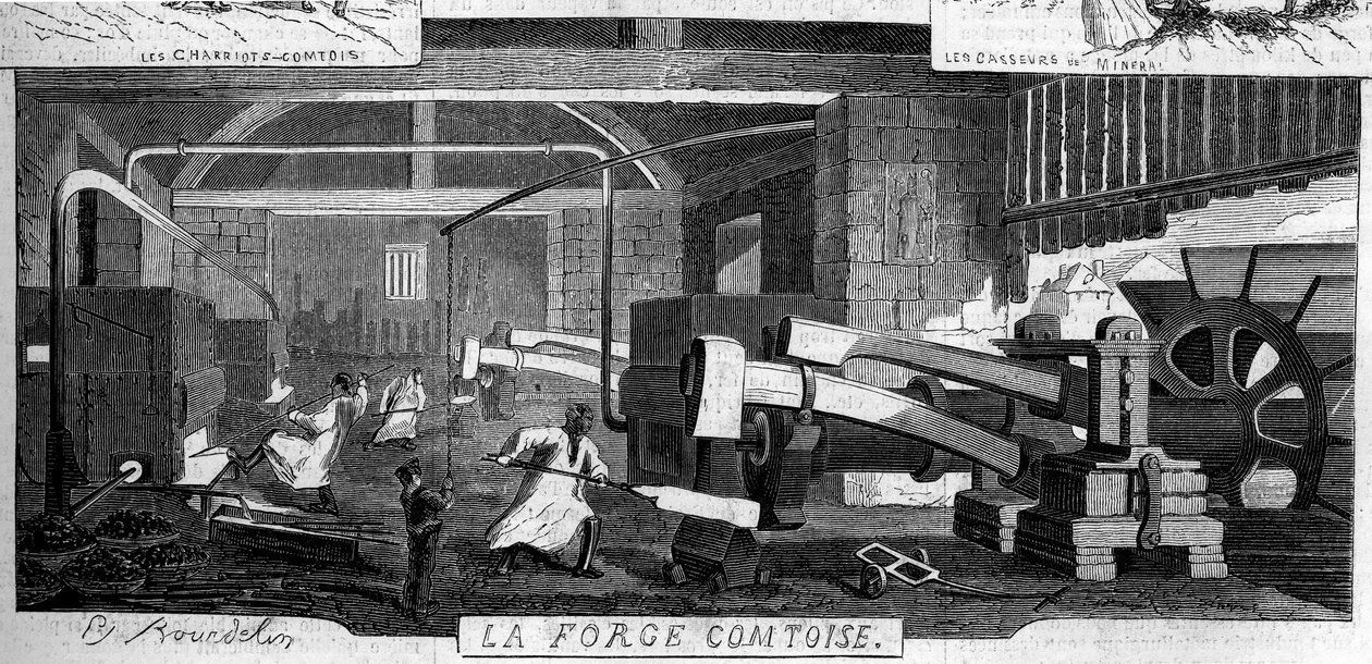 Forges de la Franche-Comté : vue intérieure de l
