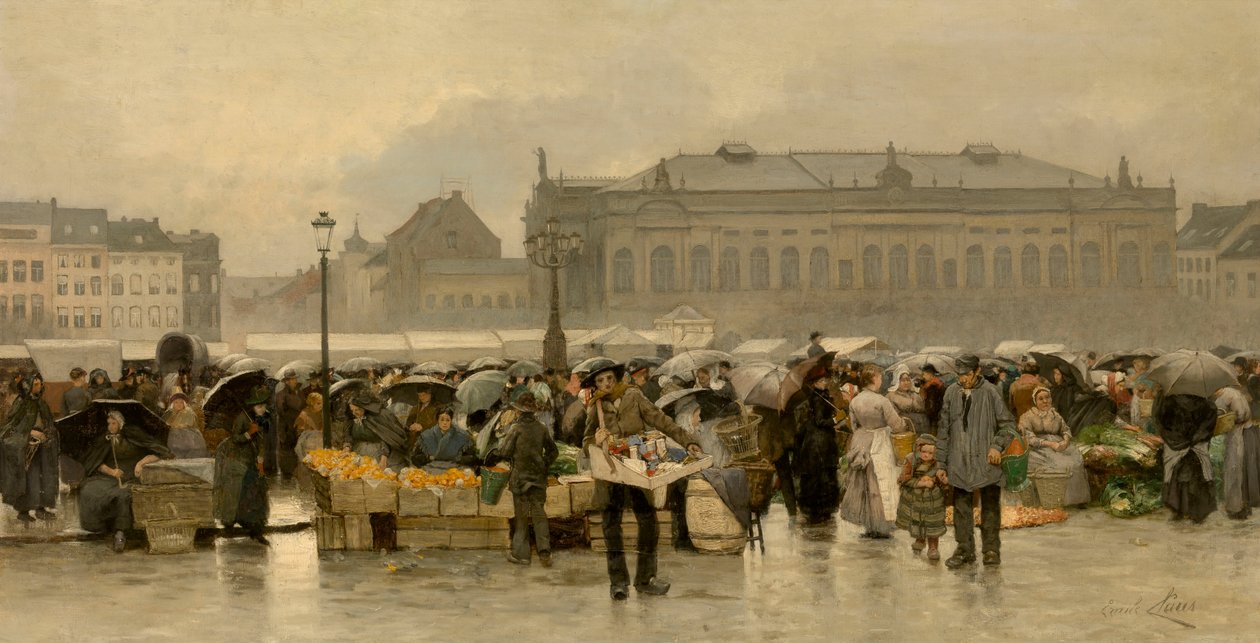 La place du marché devant le théâtre d
