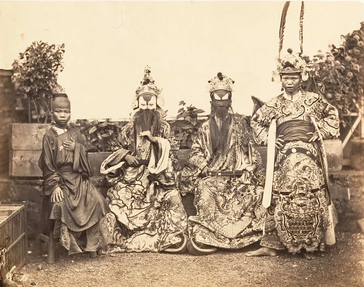 Costumes de théâtre, Saïgon, Cochinchine - Emile Gsell