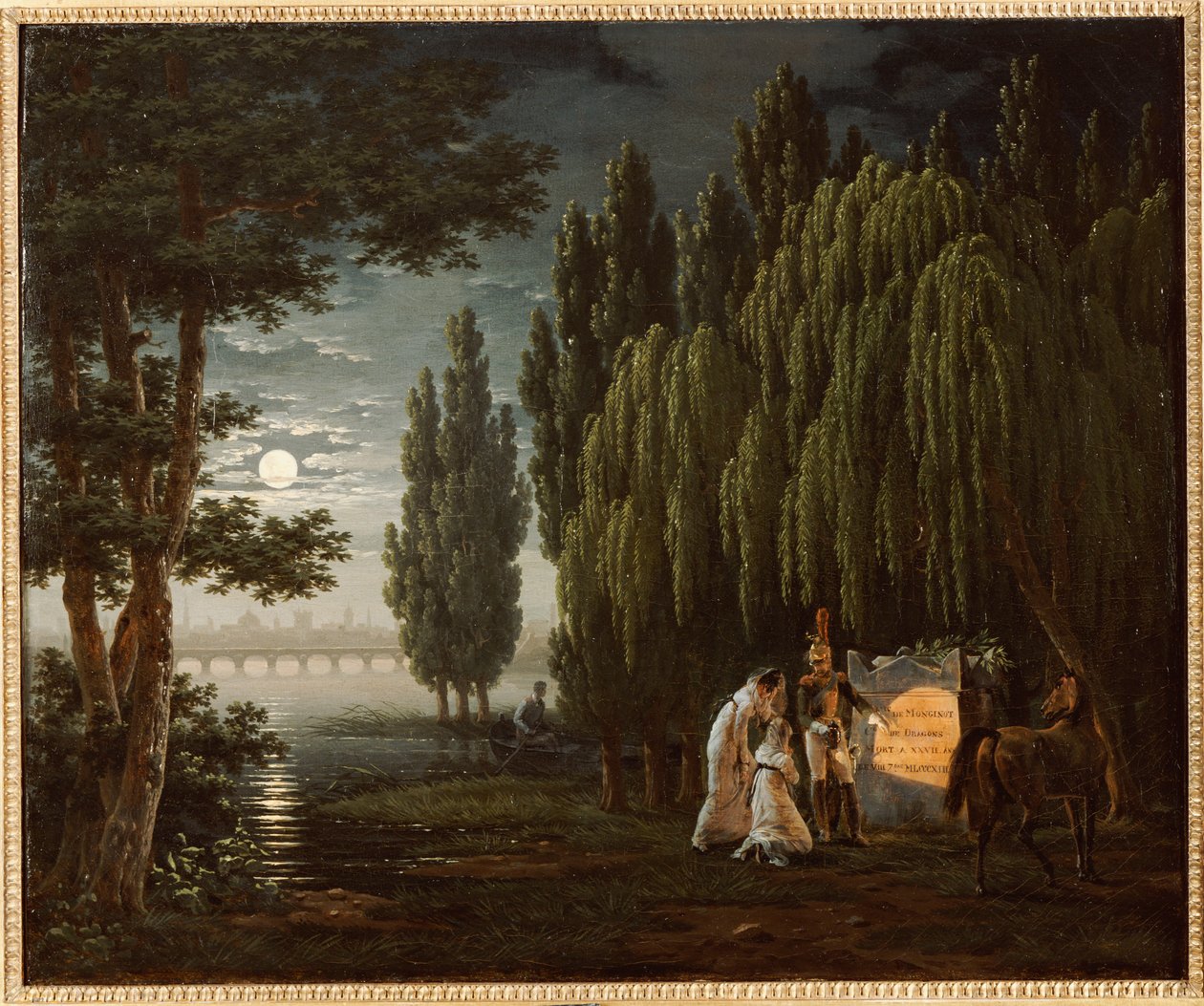 À la Tombe du Colonel Monginot - Emile Jean Horace Vernet