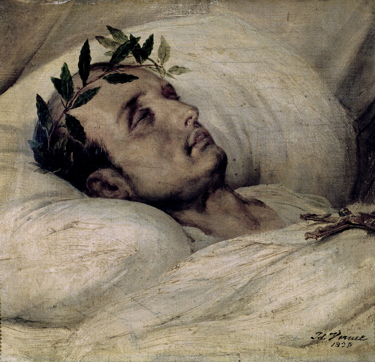 Napoléon Ier (1769-1821) sur son lit de mort - Emile Jean Horace Vernet