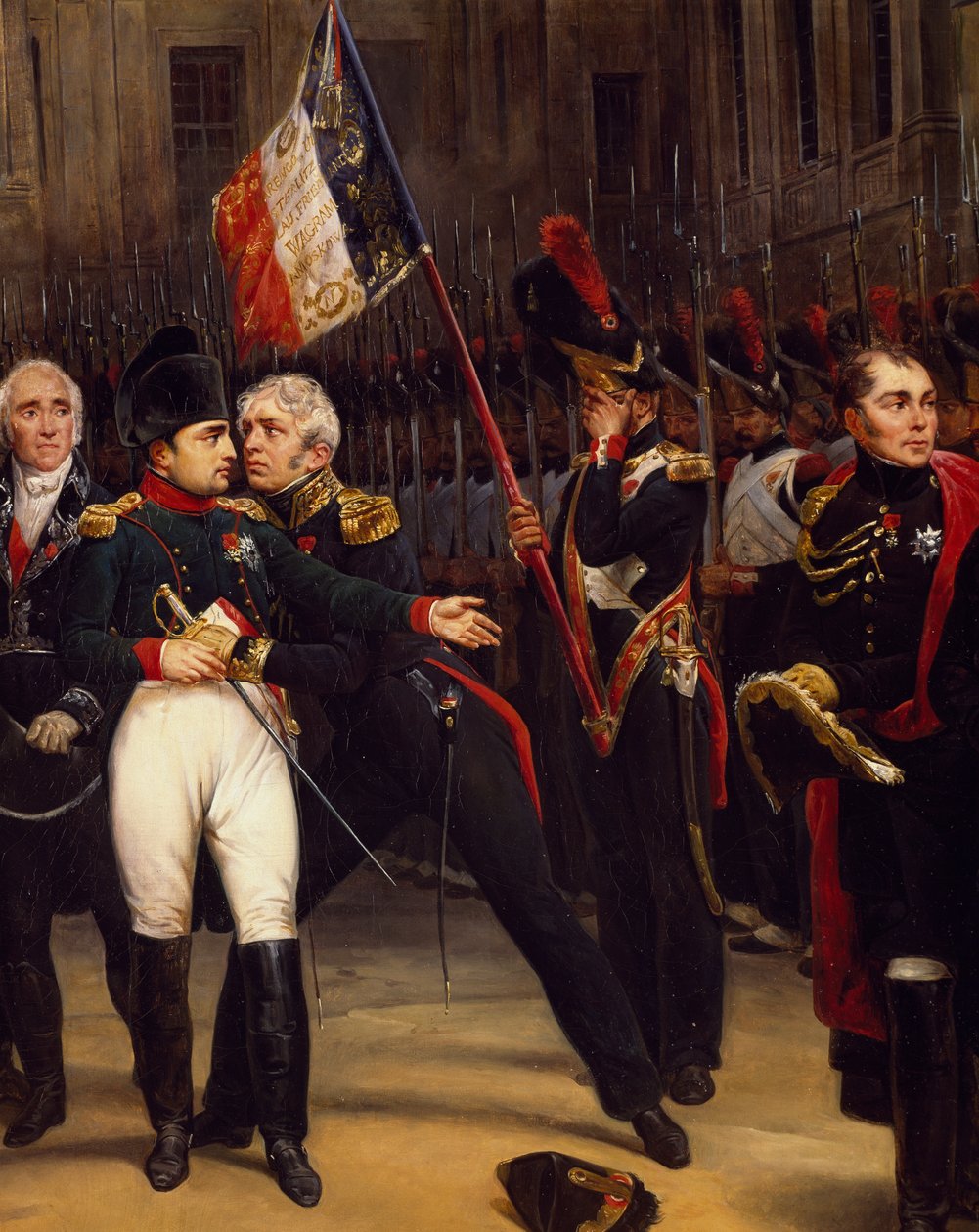 Adieux de Napoléon à la Garde impériale, 20 avril - Emile Jean Horace Vernet