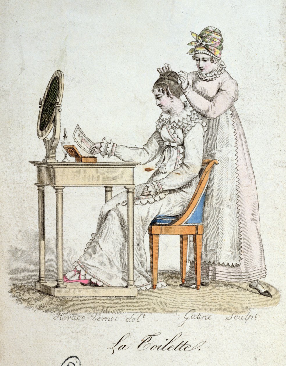 La coiffeuse, c.1816 - Emile Jean Horace Vernet