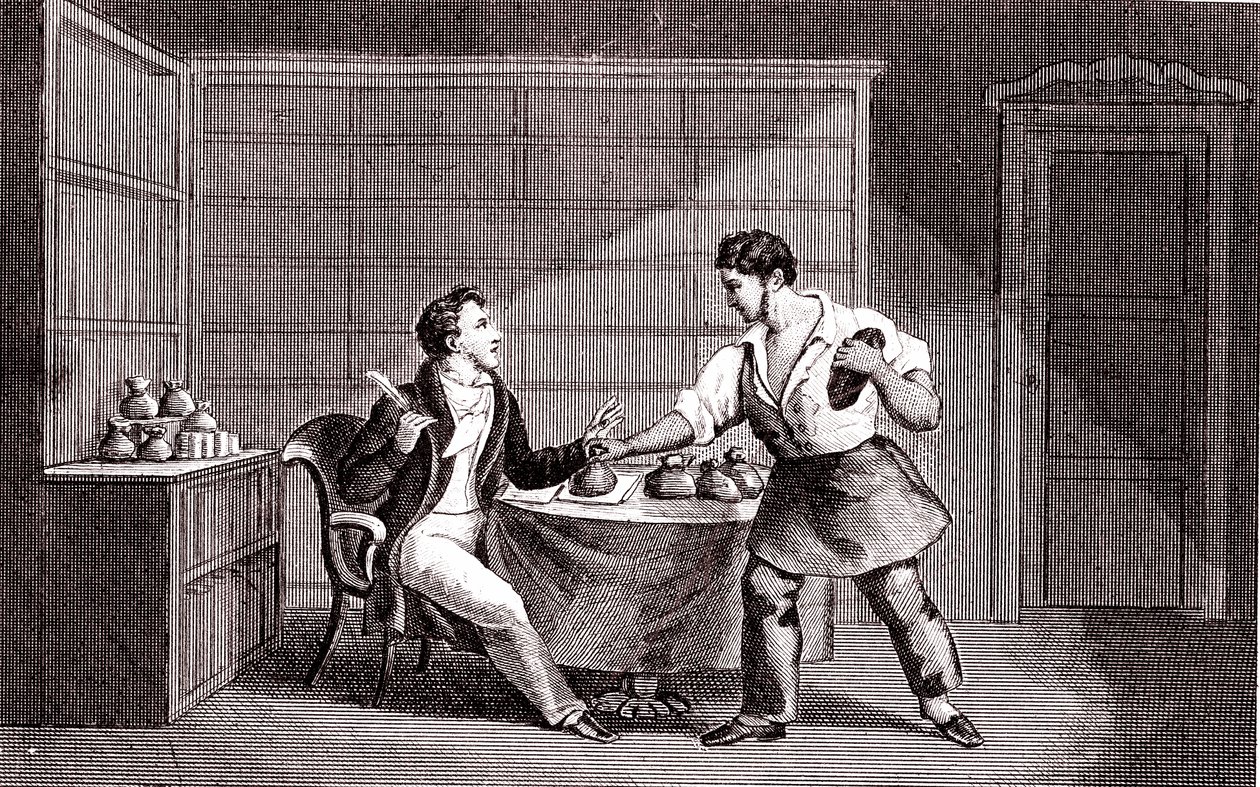 Le savetier et le financier, Fable de La Fontaine - Emile Joseph Alexandre Gouget