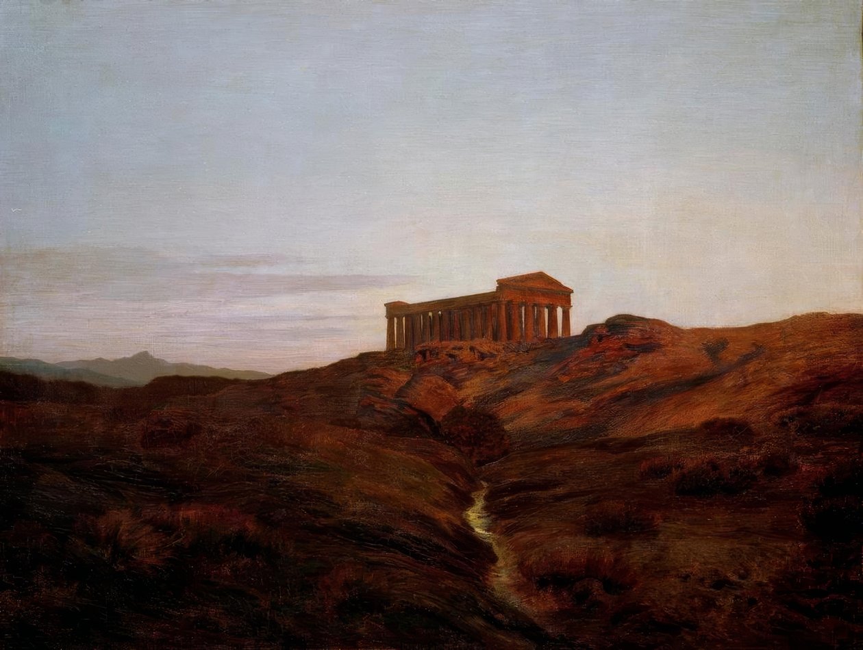 Terre antique, le temple de Ségeste en Sicile - Marie Auguste Emile Rene Menard