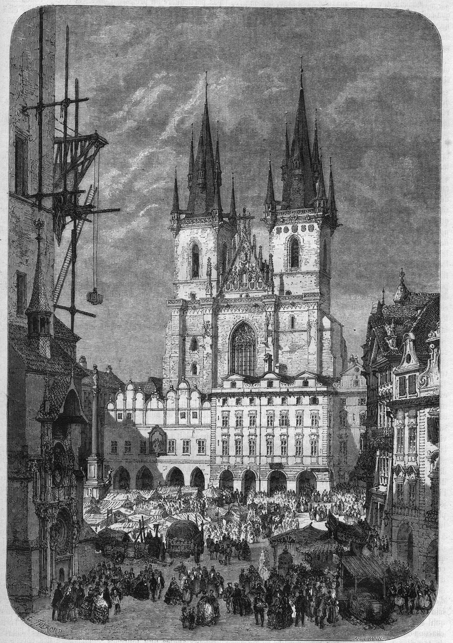 Architecture gothique : vue extérieure de l