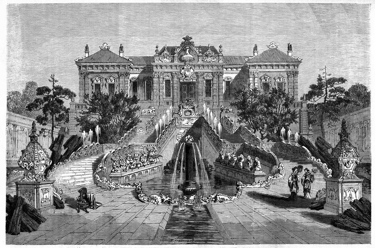 Pavillon Haiyan Tang avec architecture occidentale dans le Palais d
