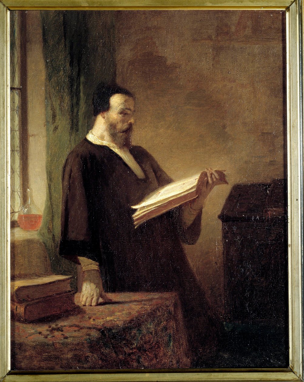 Un bibliophile Un homme lisant un livre - Emile Vaude