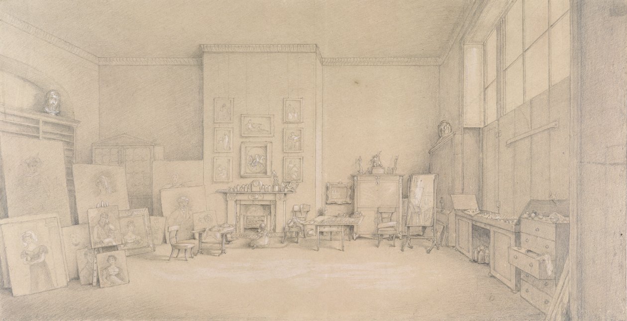 Studio de Sir Thomas Lawrence; 65 Russell Square, Londres, 1824 - Emily Calmady