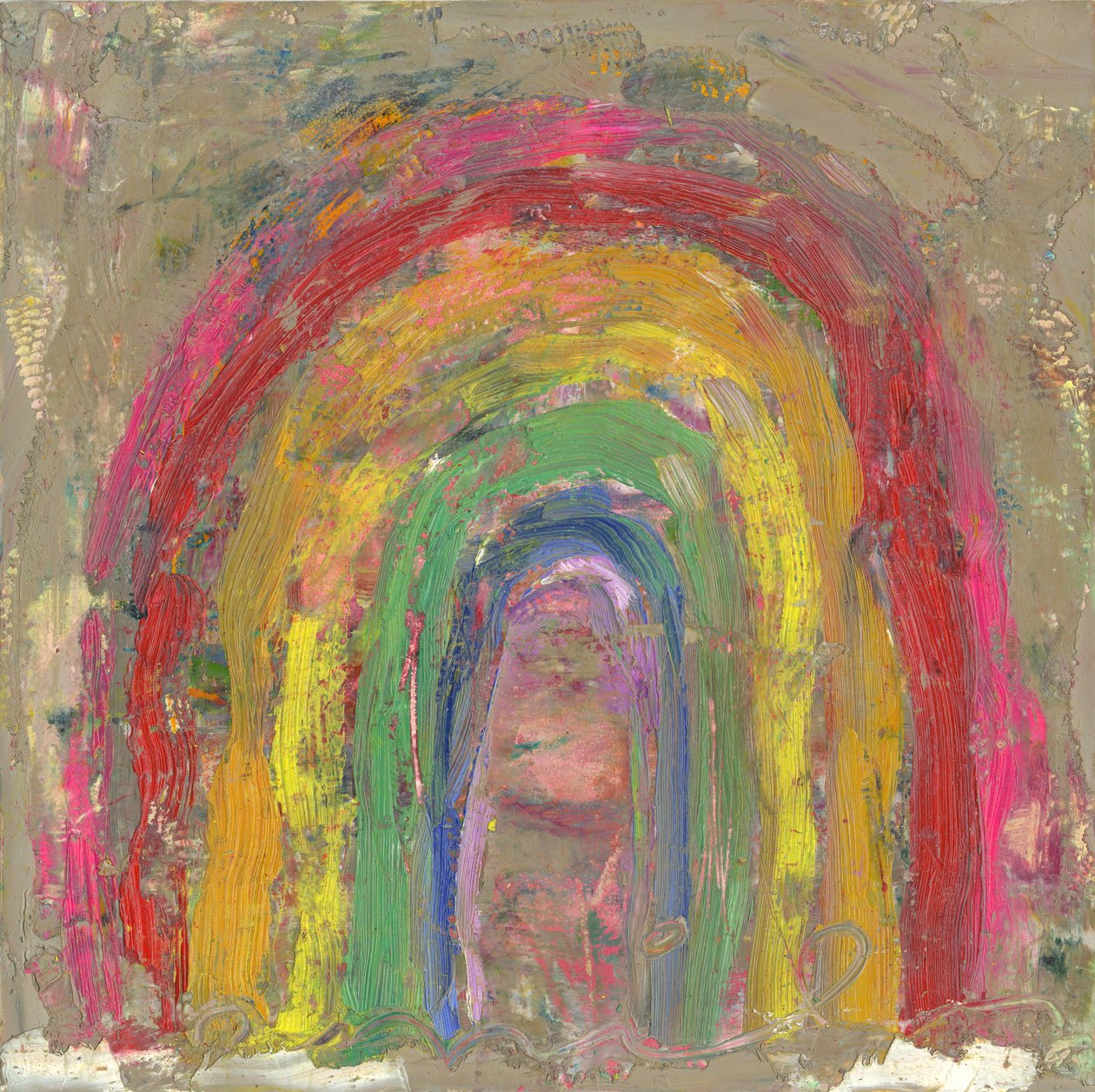 Arc-en-ciel, 2021 (huile sur toile) - Emily Fox King