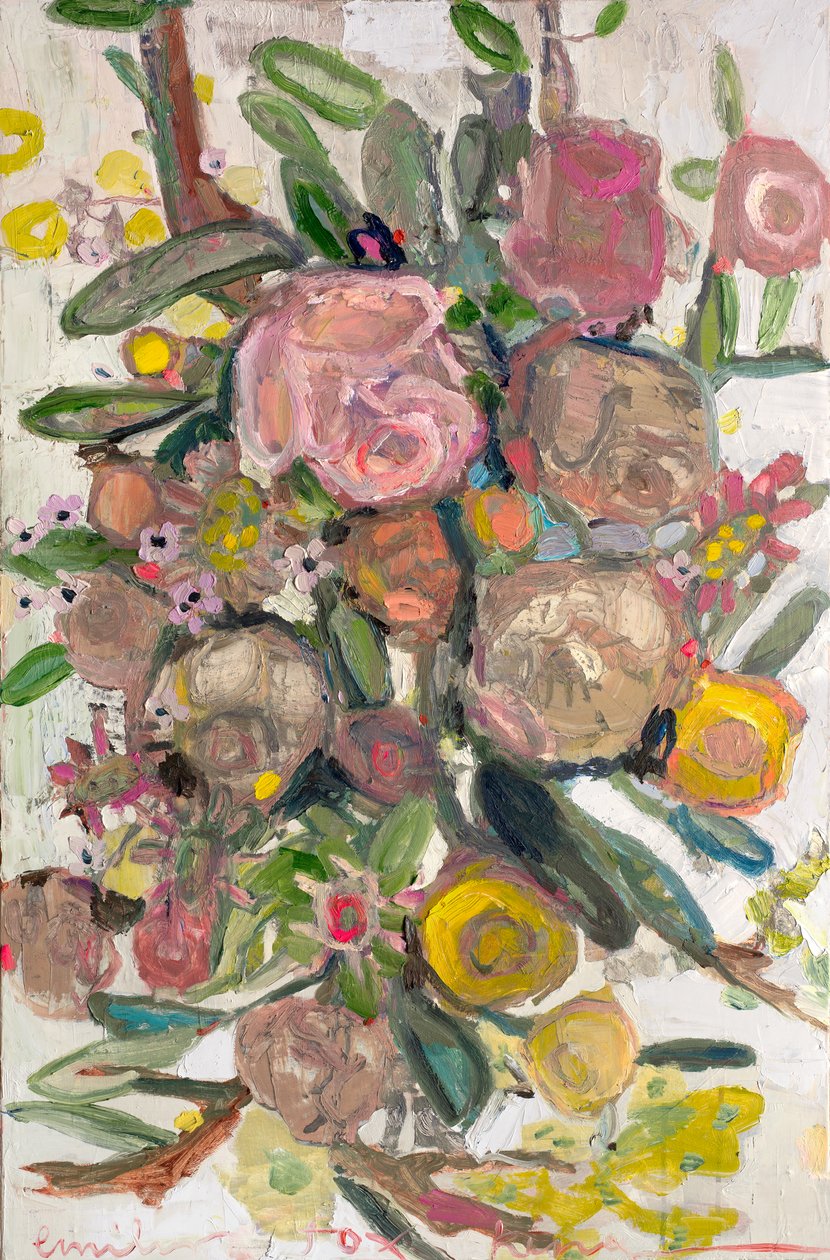 Bâtons et pierres, 2021 (huile sur toile) - Emily Fox King