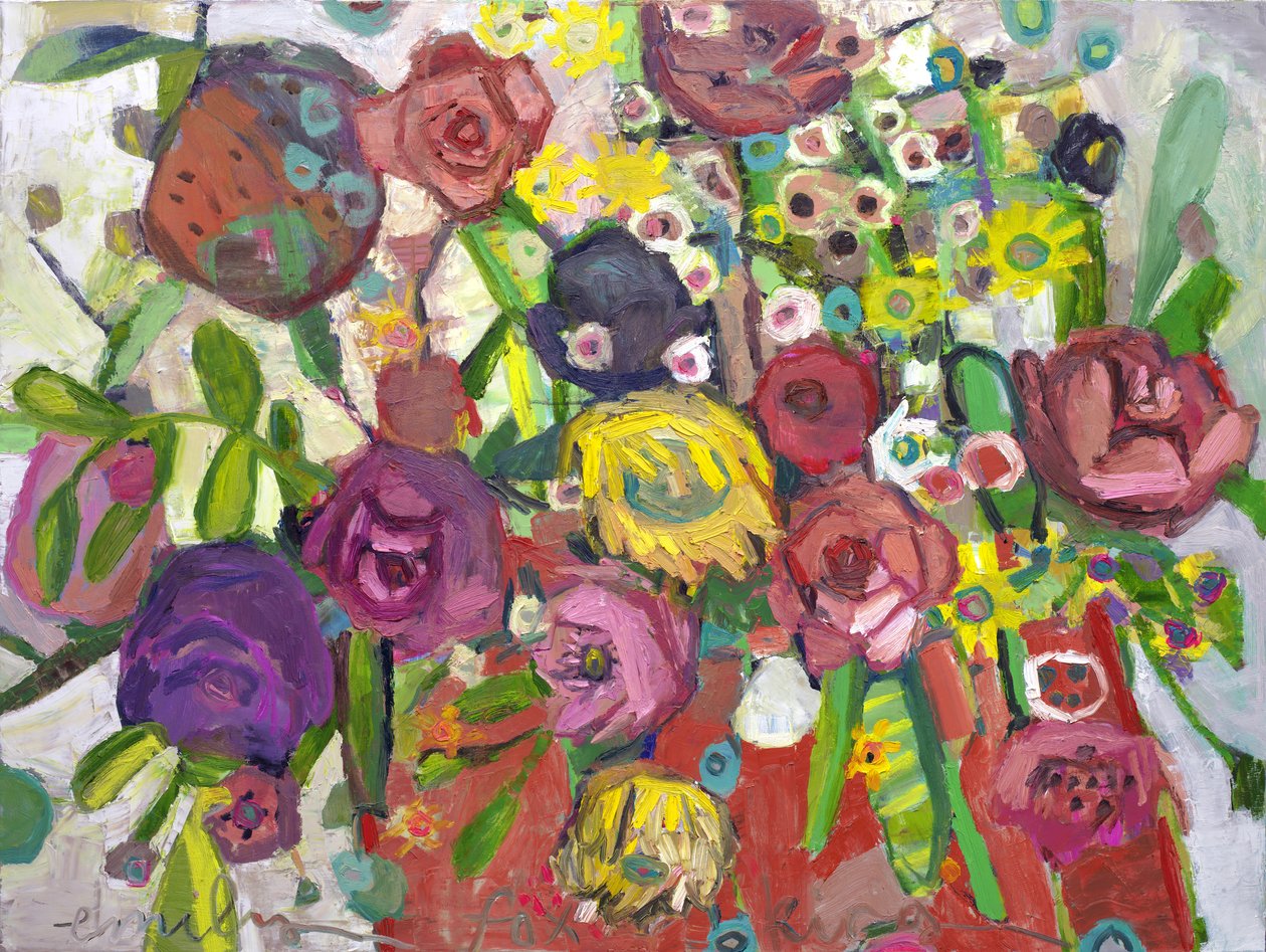 dans la vraie vie, 2023 (huile sur toile) - Emily Fox King