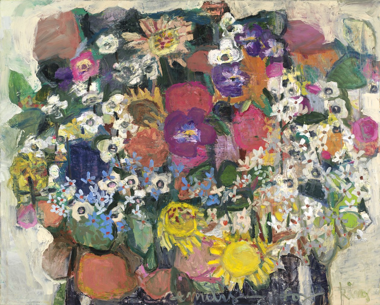 springsong, 2024 (huile et cire froide sur toile) - Emily Fox King