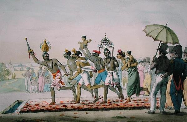 Festival de marche sur le feu, Inde, de 