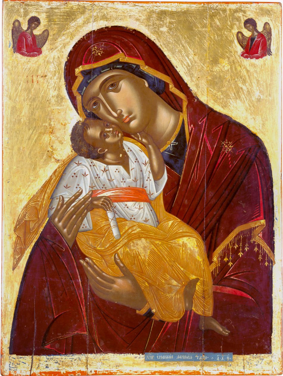Notre-Dame de la Tendresse La Vierge Eleusa, 1609 - Emmanuel Lambardos