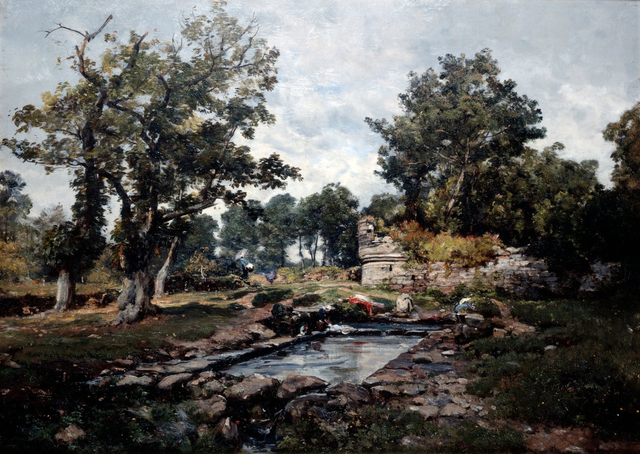 La blanchisserie de la Coataner le matin, 1883 - Emmanuel Lansyer