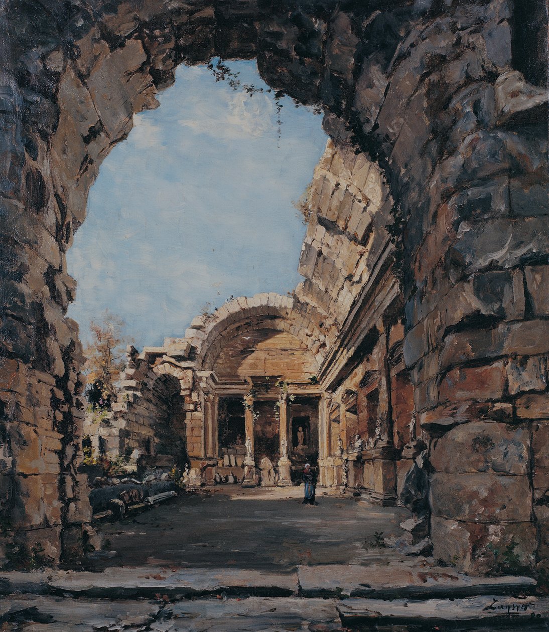 Le temple de Diane, Nîmes - Emmanuel Lansyer