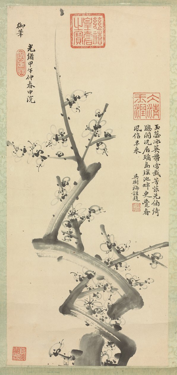 Fleurs de prunier, 1894 - Empress Cixi Manchu Chinese