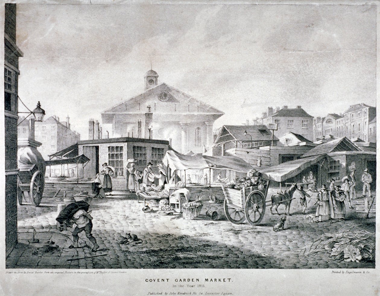 Marché de Covent Garden, Westminster, Londres, 1815 - Engelmann and Company