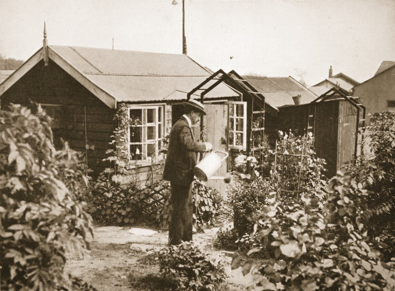 Un chalet dans les jardins, Lofthouse Park, illustration de Prisonniers allemands en Grande-Bretagne - English Photographer