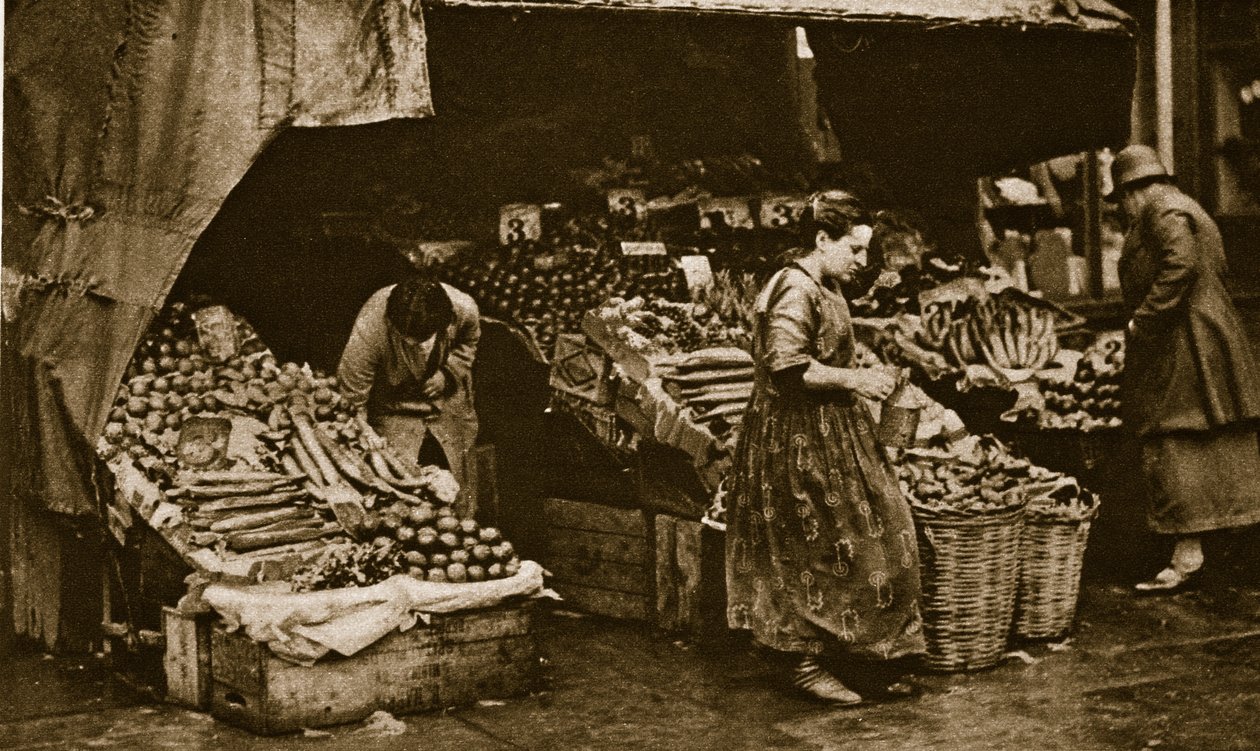 Un primeur de Commercial Road, East End de Londres - English Photographer