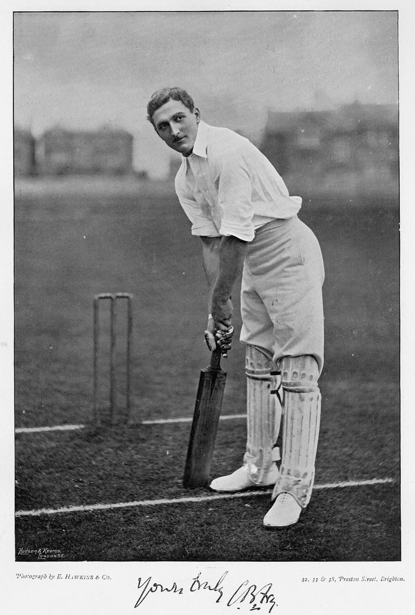 C.B. Fry, de Famous Cricketers and Cricket Grounds, publié par Hudson ...