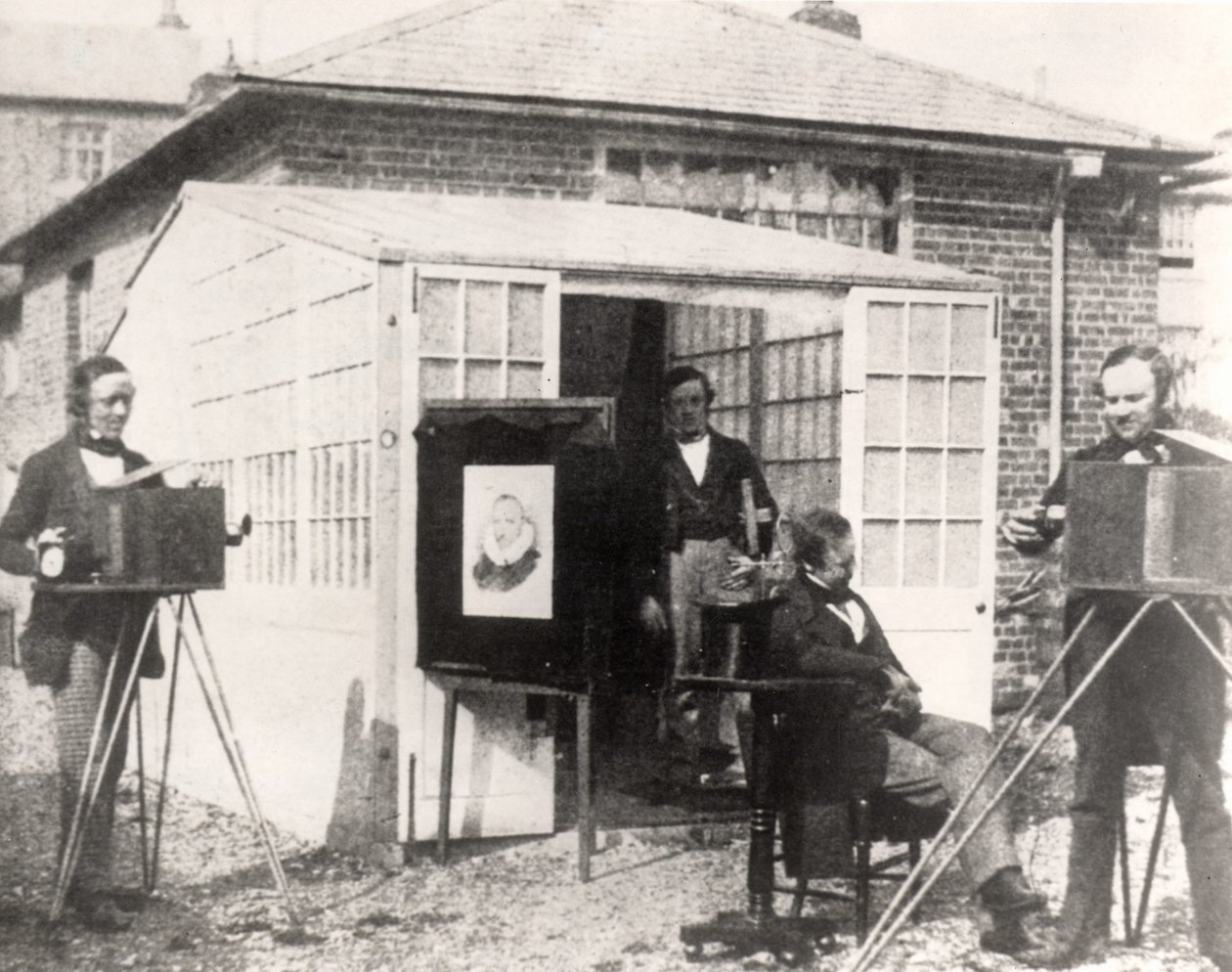 Fox Talbot (à droite) à l
