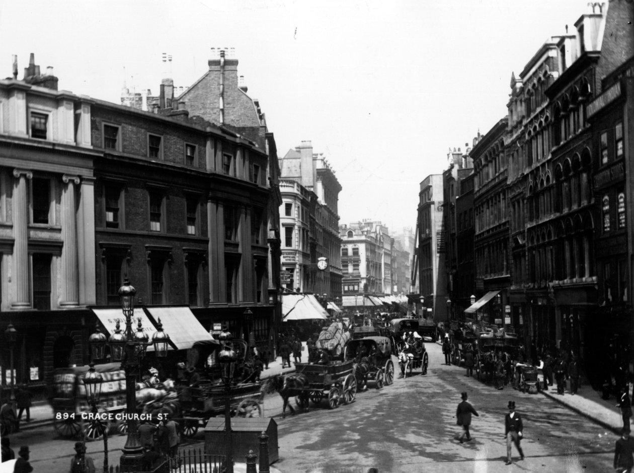 Gracechurch Street, Londres, vers 1890 - English Photographer