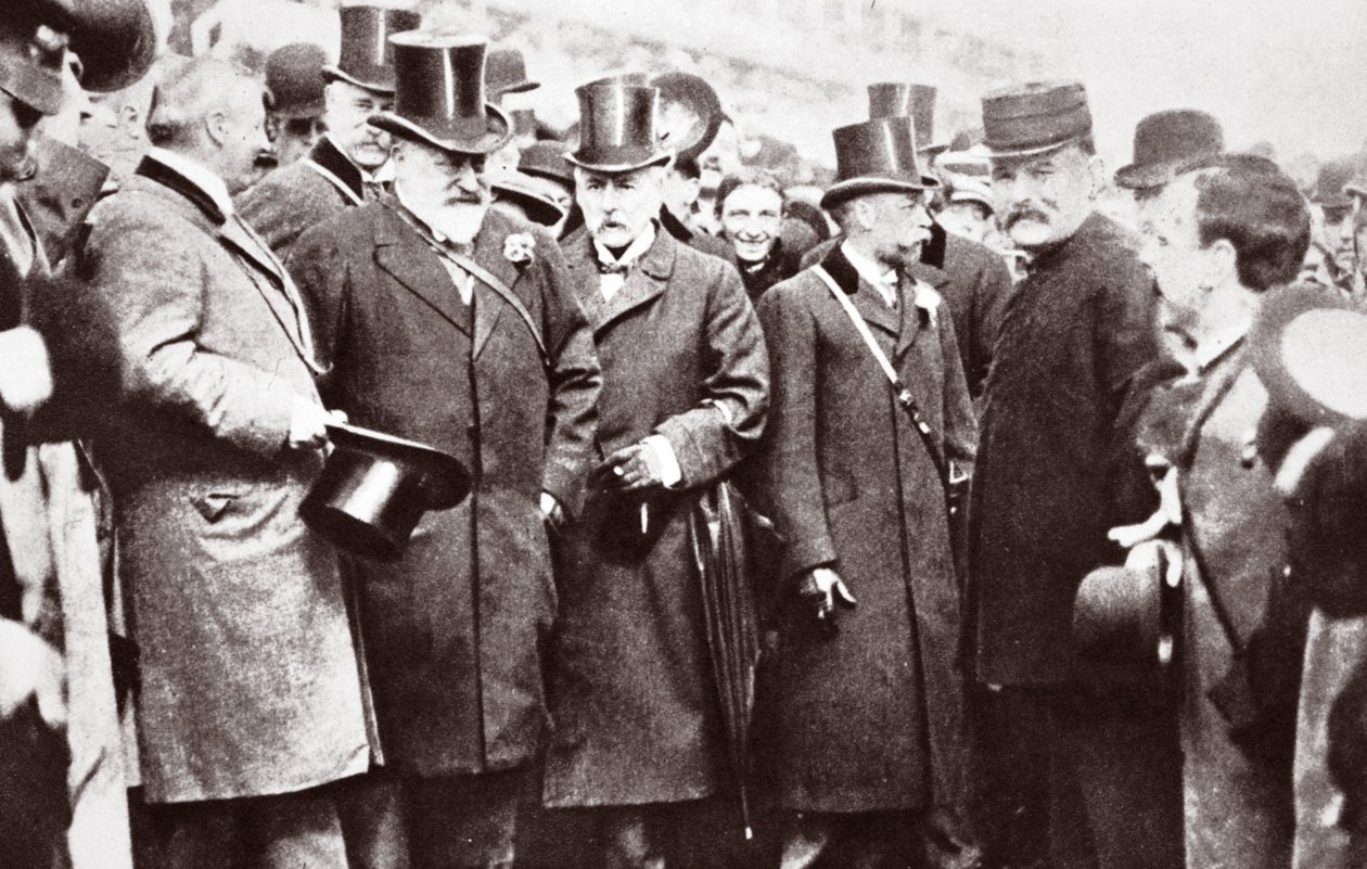 Le roi Édouard VII et le prince de Galles à Epsom, 1909 - English Photographer