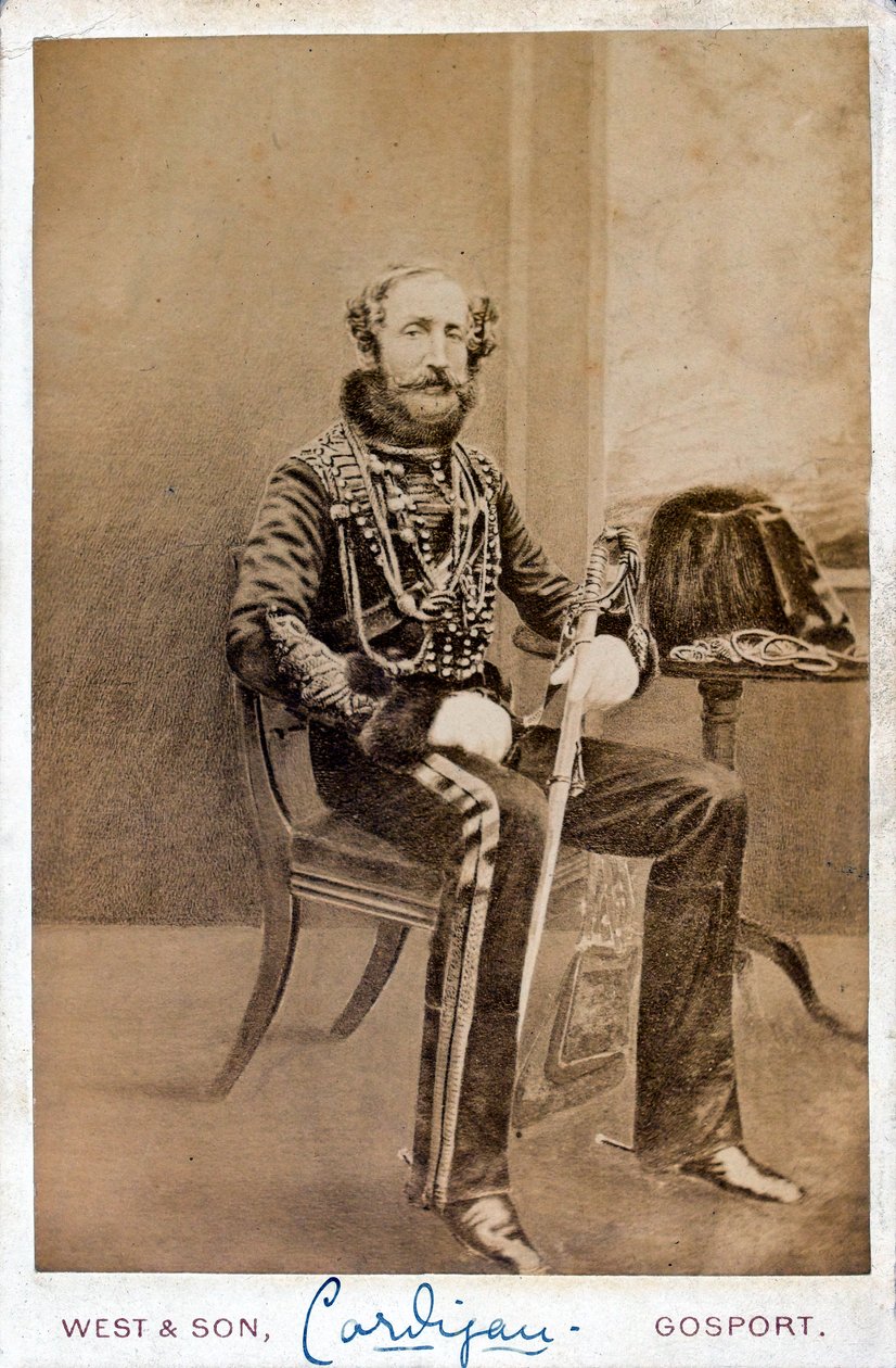 Lord Cardigan (1797-1868) en uniforme de colonel, 11e régiment de hussards (Prince Albert