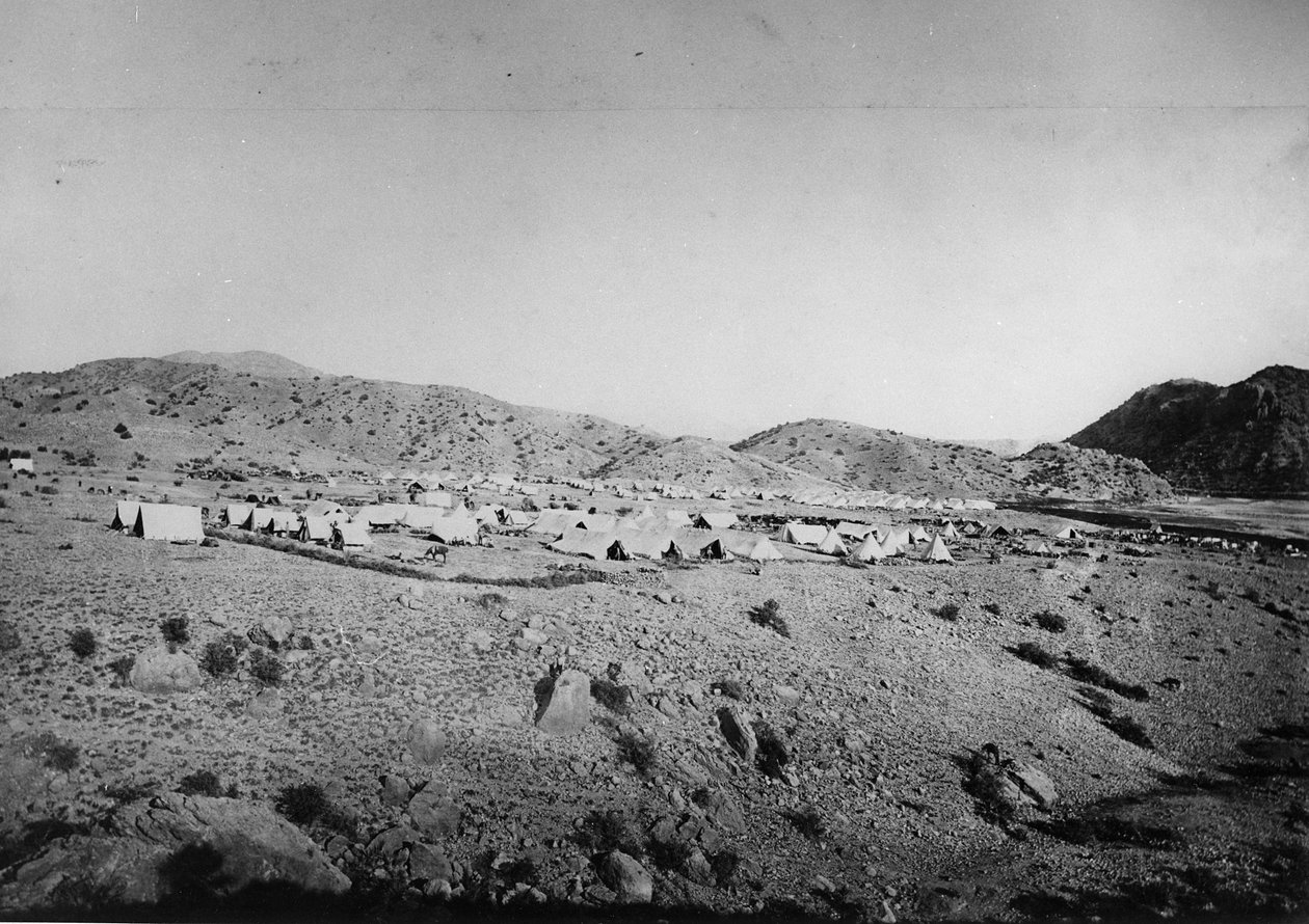 Camp militaire pendant la deuxième guerre anglo-afghane, 1878-80 - English Photographer