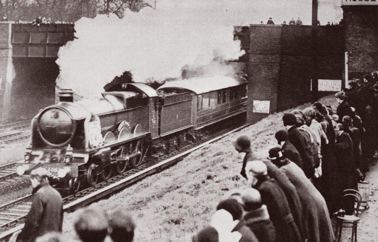 En route vers Windsor, le corps de George V en route vers sa dernière demeure à Windsor, 1936 - English Photographer