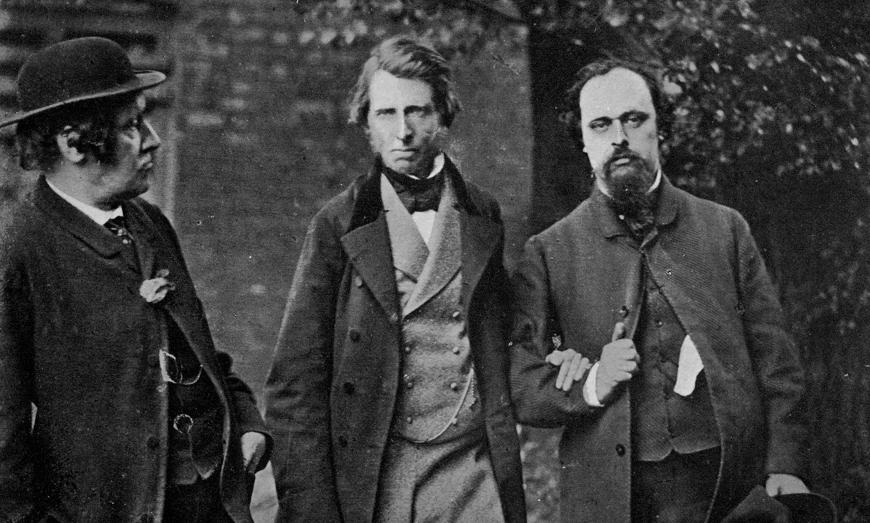 Portrait de William Bell Scott, John Ruskin et Dante Gabriel Rossetti, 1864 - English Photographer