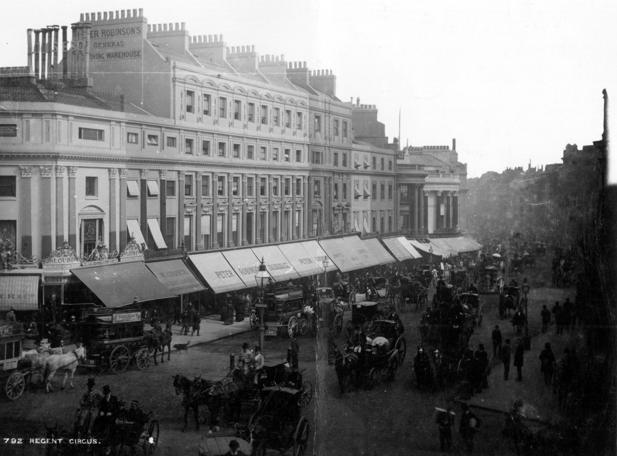 Regent Circus, Londres, vers 1890 - English Photographer